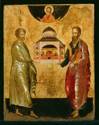 Saints Peter and Paul Present a Church to God