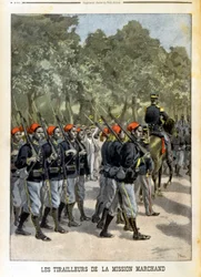 Senegalese Tirailleurs de la Mission Marchand à Paris - in 