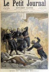 Sergeant Bauchat died during firefighters after the explosion of rue de Reuilly. Illustration of the 