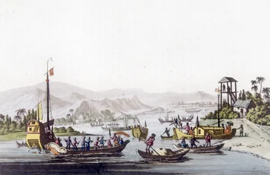 Ships from Cochinchine. Bibliotheque des arts décoratifs de Paris in “Le costume ancien et moderne”