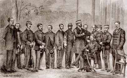 Sir James Hope Grant, a British Soldier and His Staff During the Second Opium War