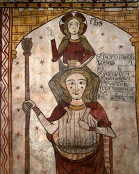 St Christopher Carrying the Infant Jesus, c.1285