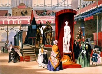 Statue of the Greek slave at the World Exhibition in London