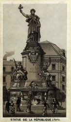 Statue of the Republic, Place de la Republique in Paris