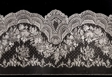 Steering wheel: Brussels application, on tulle. Second Empire.