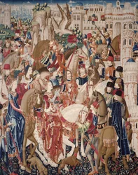 Tapestry Illustrating Tarquinius Priscus. ca. 1475