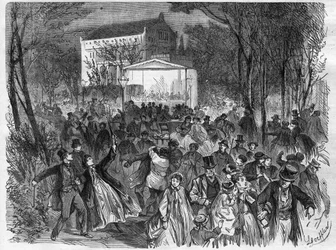 The Berlin Breweries: the Temple of the Bock Bier - Engraving In Le Journal Illustrous