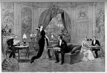 The Count of Riverolles, Francine, Stanislas de Grandredon, Therese Smith and Henri de Simeux, Characters of the Play 