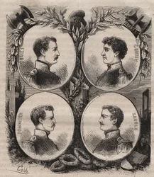 The Four Sergeants of La Rochelle Accused Under the Restoration of Wanting to Overthrow the Monarchy and Guillotined in 1822