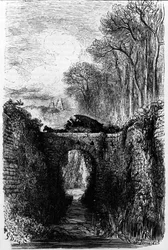 The Thespis tank (6th century BC). Greek tragic poet. Engraving by Gustave Dore
