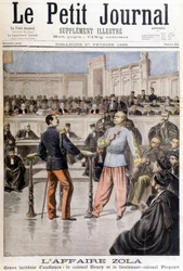 The Zola case: serious incident of hearing between Colonel Hubert Henry (1846-1898) and Lieutenant Colonel Georges Picquart (1854-1914) - in 