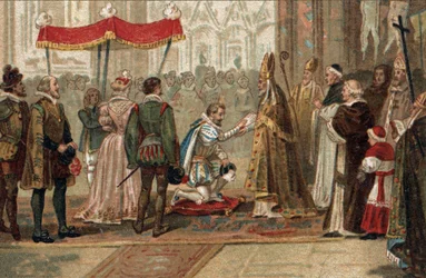 The abjuration of Henry IV King of France at Saint Denis on July 25
