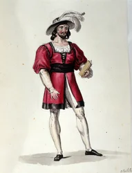 The Character Interpreting the Virility in the Ballet 