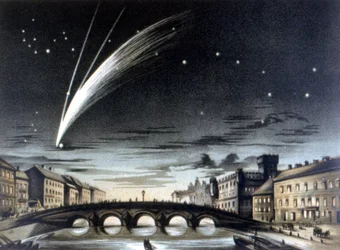 The comet Donati visible on October 5