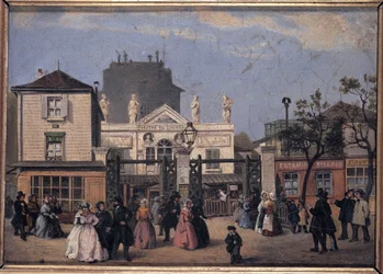 The Former Theatre Bobino (or Luxembourg), c.1840 - Anonymous Painting, Musee Carnavalet
