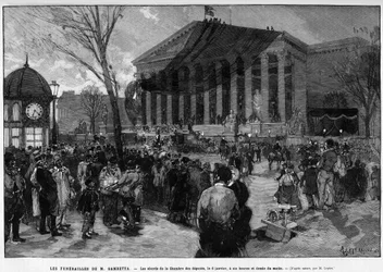 The Funeral of Leon Gambetta: The Vicinity of the House of Deputies, January 6