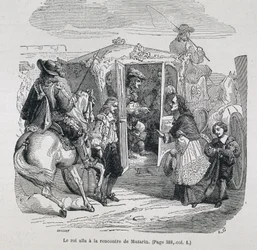 The king went to meet Mazarin