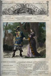 The last interview of Marie Mancini with Louis XIV before his departure from the court to Brouage on 22 June 1659 - Illustration from the 