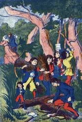 The Loggers Abandon Their Children. Illustration for 