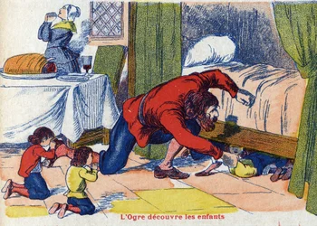 The Ogre Discovers the Children. Illustration for 
