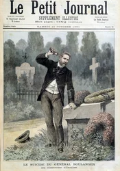 The suicide of General Boulanger at the cemetery of Ixelles - in “Le Petit Journal” of 10/10/1891