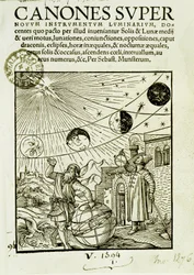 The sun and moon movements observed by astronomers - frontispiece of the book 