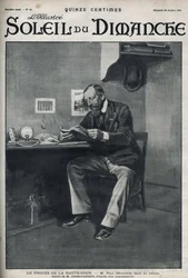 The trial before the High Court: Mr Paul Déroulède (1846-1914), a French writer and nationalist activist who was an important figure in anti-Dreyfusism, in his cell after his attempted coup d