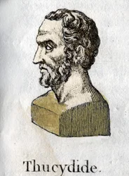 Thucydides, Greek Historian. Engraving of 1822