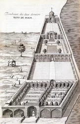 Tombs of the Last Two Kings of Persia - in Diary of the Journey of the Knight Chardin, Persia and East Indies, by the Black Sea and the Colchide