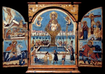 Triptych of the Virgin, Source of Life (Detail)
