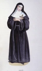 Ursuline (Engraving from an Album on Religious Orders, Paris)