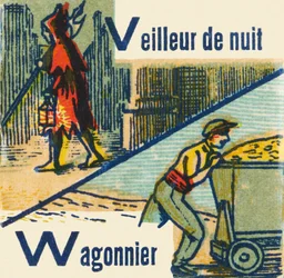 V as Night Watchman W as Car