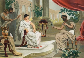 Portrait of Vespasian with Pliny the Elder