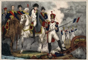 Victor Received from Napoleon I the Cross of the Legion of Honour and the Rank of Captain on Wagram