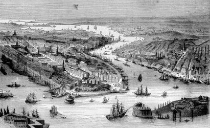 View of New York around 1840