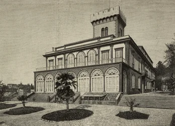 View of Villa Fabbricotti, Where Queen Victoria Stayed, Florence, Italy