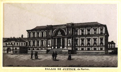 View of the Palais de Justice of Nantes (Loire-Atlantique, Pays de la Loire), France
