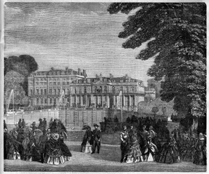 View of the Saint Cloud Palace in 1868