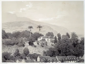 View of the Houses Taken from Boulevard de la Comedie in Saint Pierre in Martinique