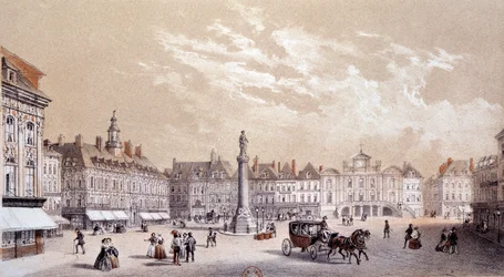 View of the Large Square of the City of Lille