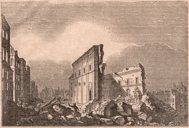 View of the Ruins of St Paul, Lisbon, Portugal