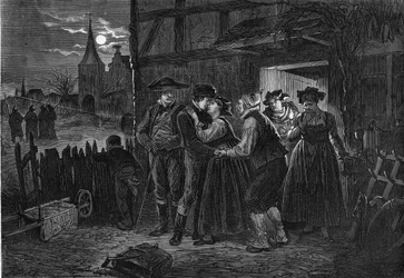 Young Alsatians emigrated to escape Prussian military service.