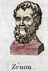 Zenon de Cition, Greek philosopher. engraving of 1822