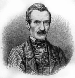 Portrait of Alexandre Calame, Swiss painter and engraver