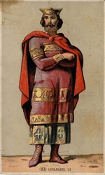 Portrait of Childerick III (died 755), last Merovingian king.