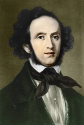 Portrait of Felix Mendelssohn-Bartholdy, German composer