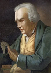 Portrait of James Watt. British engineer
