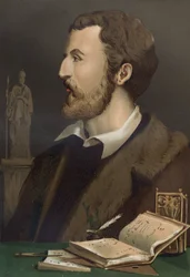 Portrait of Jerome Cardan in Italian Gerolamo Cardano (Cardanus Hieronymus) Medecin, mathematician, philosopher and Italian astrologer (Pavia)