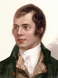 Portrait of Robert Burns, Scottish poet