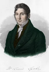 Portrait of the German composer Louis Spohr (1784-1859).